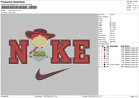 Nike Jessi Ts Embroidery File 6 sizes