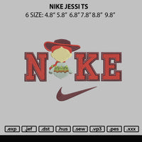 Nike Jessi Ts Embroidery File 6 sizes