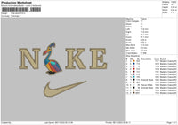 Nike Kevin Embroidery File 6 sizes