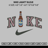 Nike Labbat Embroidery File 6 sizes