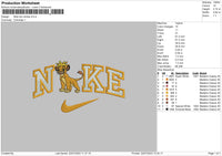 Nike Lion Simba Embroidery File 6 sizes