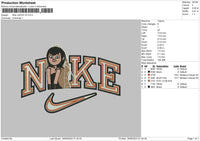 Nike Mavis V2 Embroidery File 6 sizes