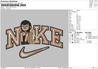 Nike Mavis V2 Embroidery File 6 sizes