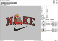 Nike Mack Embroidery File 6 sizes