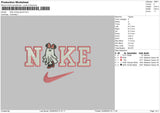 Nike Mickey Ghost Embroidery File 6 sizes