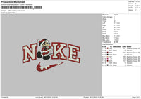 Nike Mickey Snow Embroidery File 6 sizes