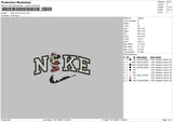 Nike Minnie Snow Embroidery File 6 sizes