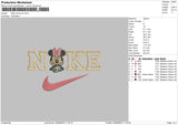 Nike Minnie V5 Embroidery File 6 sizes