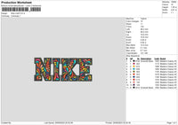 Nike Colorpattern Embroidery File 6 sizes