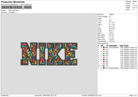 Nike Colorpattern Embroidery File 6 sizes