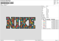 Nike Colorpattern Embroidery File 6 sizes