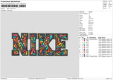 Nike Colorpattern Embroidery File 6 sizes