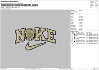 Nike Orleans Embroidery File 6 sizes