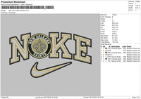 Nike Orleans Embroidery File 6 sizes