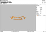 Nike Oval V3 Embroidery File 6 sizes