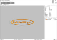 Nike Oval V3 Embroidery File 6 sizes