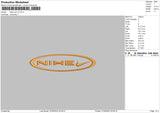 Nike Oval V3 Embroidery File 6 sizes