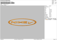 Nike Oval V3 Embroidery File 6 sizes