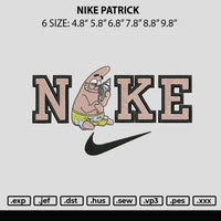 Nike Patrick Embroidery File 6 sizes