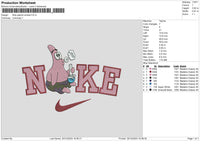 Nike Patrick Smoke Embroidery File 6 sizes