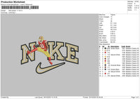 Nike Player 11 Embroidery File 6 sizes