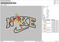 Nike Player 11 Embroidery File 6 sizes