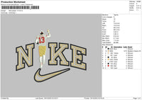 Nike Player 13 Embroidery File 6 sizes