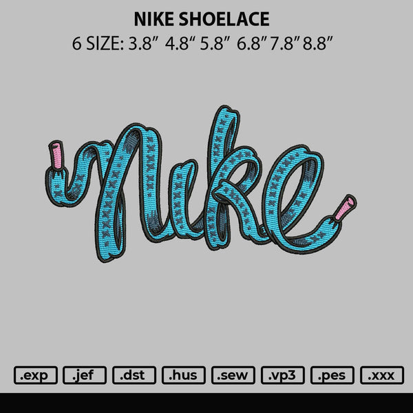 Nike Shoelace Embroidery