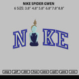 Nike Spider Gwen Embroidery File 6 sizes