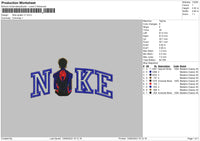 Nike Spider V7 Embroidery File 6 sizes