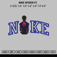 Nike Spider V7 Embroidery File 6 sizes