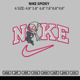 Nike Spidey Embroidery File 6 sizes