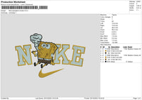 Nike Sponge Smoke Embroidery File 6 sizes