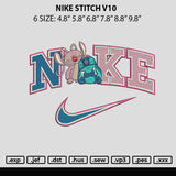 Nike Stitch V10 Embroidery File 6 sizes