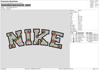 Nike Strawberries Embroidery File 6 sizes