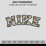 Nike Strawberries Embroidery File 6 sizes