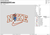 Nike Super M Embroidery File 6 sizes