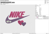 Nike swoosh love Embroidery