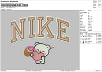 Nike Lovewhite Embroidery File 6 sizes