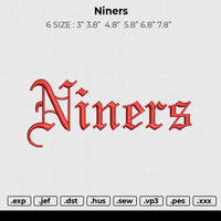 Niners Embroidery