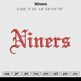 Niners Embroidery