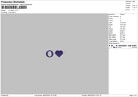 O Heart Embroidery File 6 szes