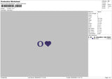 O Heart Embroidery File 6 szes