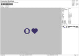 O Heart Embroidery File 6 szes