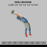 Odell Beckham Embroidery