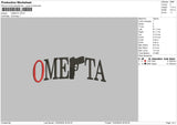 Omertatext Embroidery File 6 sizes