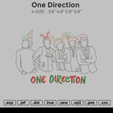 One Direction Embroidery