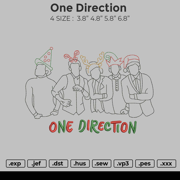 One Direction Embroidery