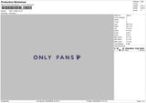 Onlytext Embroidery File 6 sizes