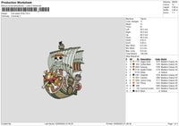 Op Ship Embroidery File 6 sizes